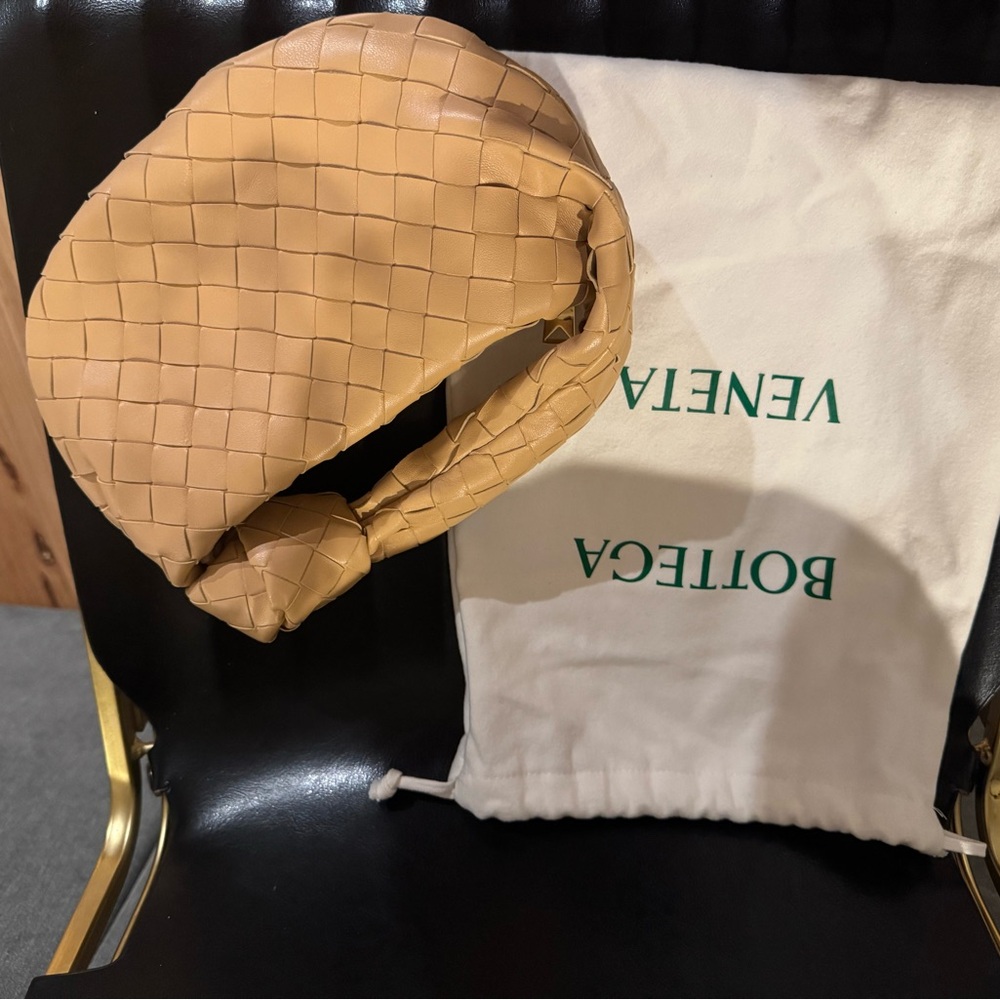 Bottega Veneta Tan Woven Leather Bag